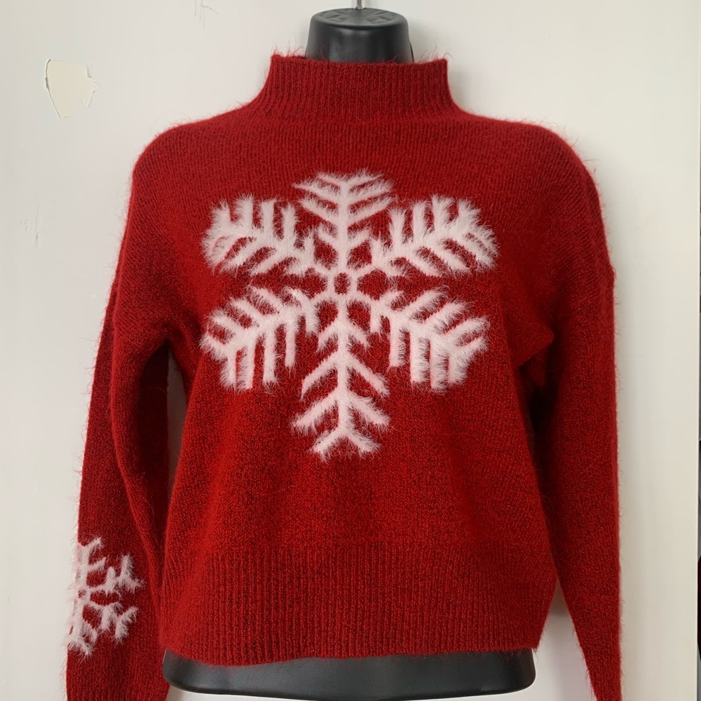 Red Snowflake Sweater